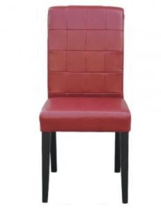 China Beech wood red leather/pu  upholstery leisure chair/wooden dining chair/desk chair on sale