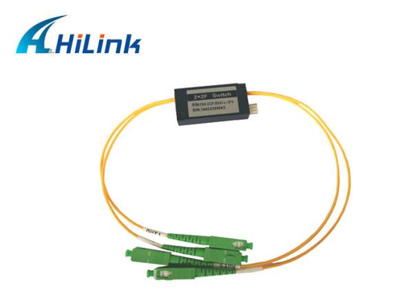 2X2B Mechanical Optical Switch Low Insertion Loss For OADM System / Metropolitan