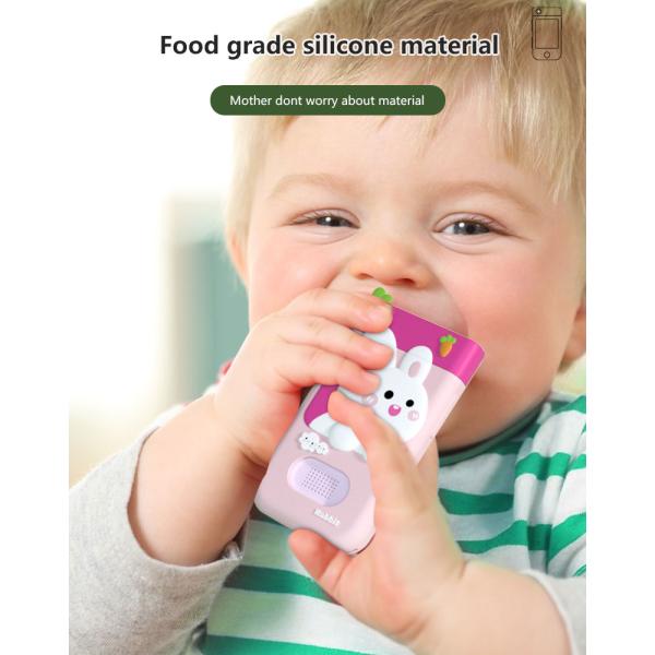 Rotatable Childrens Pink Camera Toys Smart Phone For 3 Year Olds