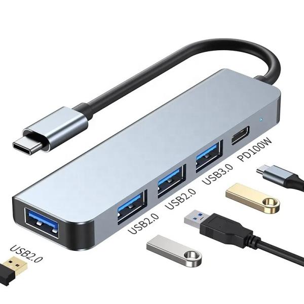 Cheap 9-In-1 USB C Type C Adapter Hub with 100W PD Charging and USB3.0 3*USB2.0 Output for sale