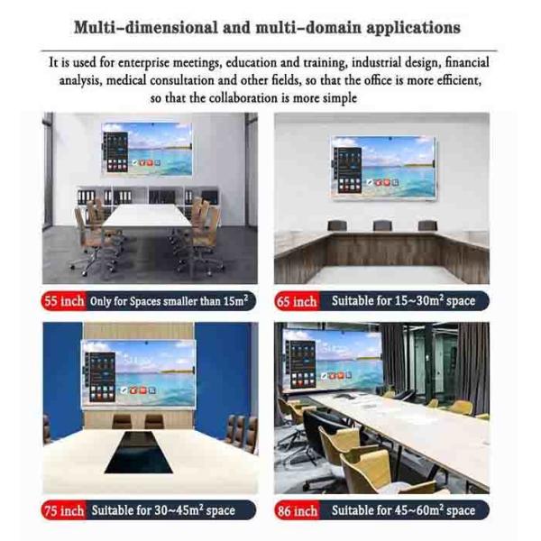 Pizarra Smart Interactive Flat Panel Android 11 85 Inch Interactive Panel Multi Touch