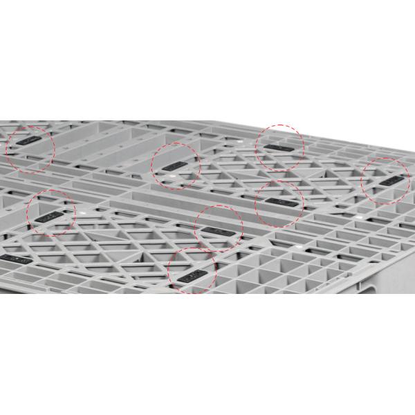 Static Load 2T Dynamic Load 1T Injection Industrial Plastic Pallet Stackable 1200*1000mm For Euro Logistics Warehouse