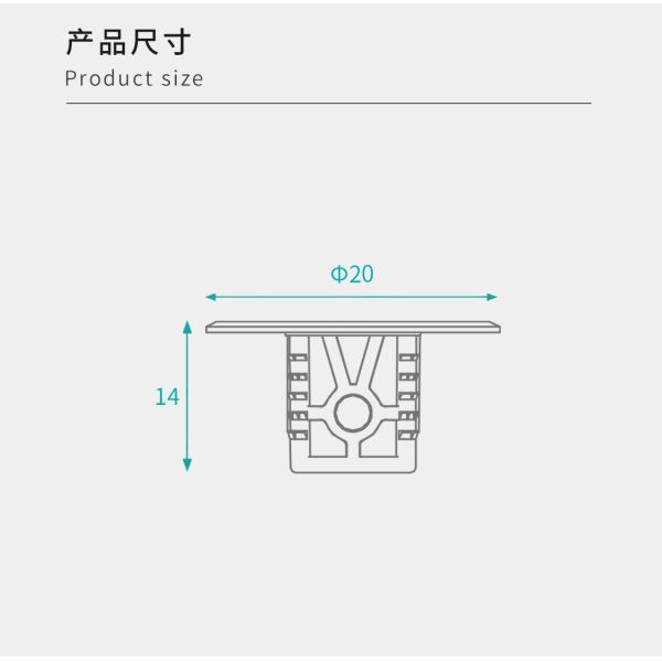 JH-4059 Shelf Pegs - close-up of mounting mechanism