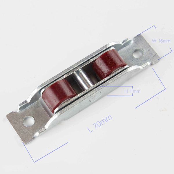 OEM Logo 16mm UPVC Sliding Window Double POM Roller with Stainless Steel/Iron Material