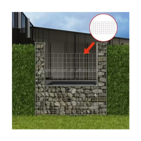 Professional Processing Service 2x1x1m Galvanized Gabion Basket with PVC Coating