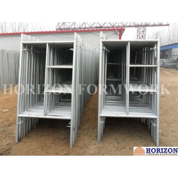 Multi - Function Ladder Frame Scaffolding Q235 Steel Pipe For Construction Work
