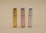 Personal Care Refillable Glass Perfume Bottle Metal Bright Color Gold Pink