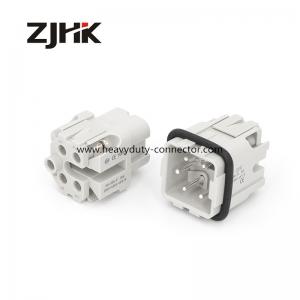China Screw Heavy Duty 4 Pin Connectors   Male and Female Connectors Square connector 10A connector on sale