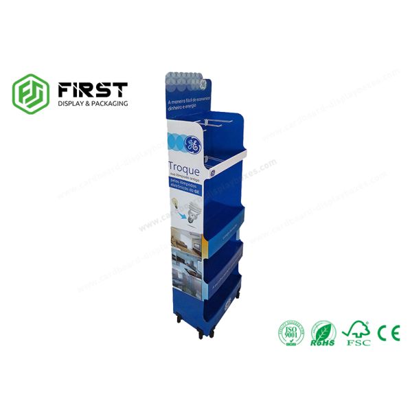 OEM Customized Printing Promotional Recycling Paper Floor Cardboard Display Stand