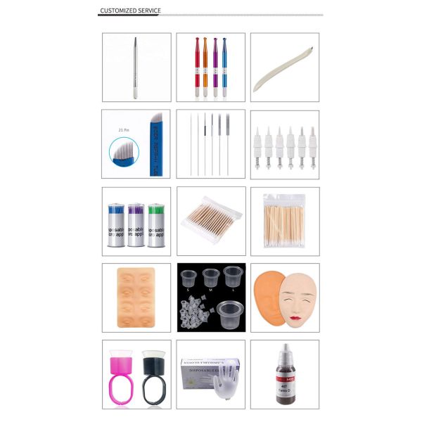 15 ml/bottle Micro Tattoo Ink Permanent Makeup Pigments For Eyebrow Lips