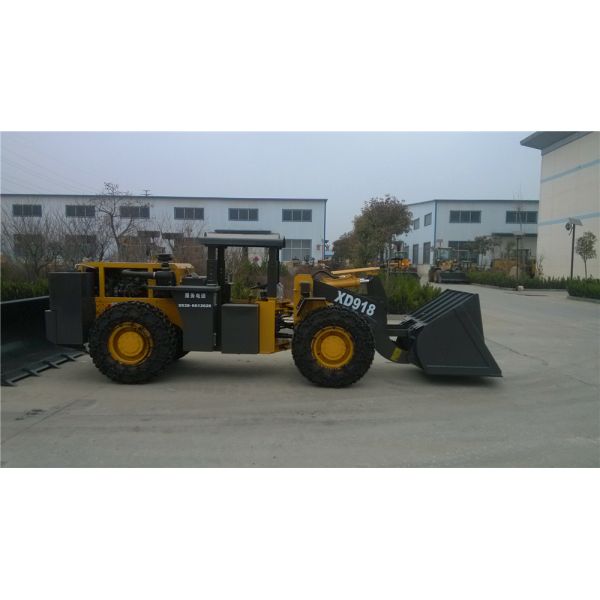Underground wheel loader XD918 rated load 1.6ton with 0.6cbm bucket capacity