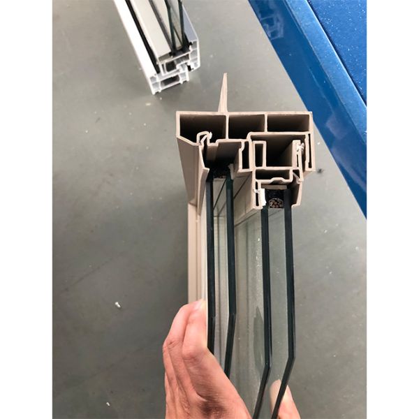 Conventional UPVC Sliding Window And Door White Profile Multiple Locking Solutions