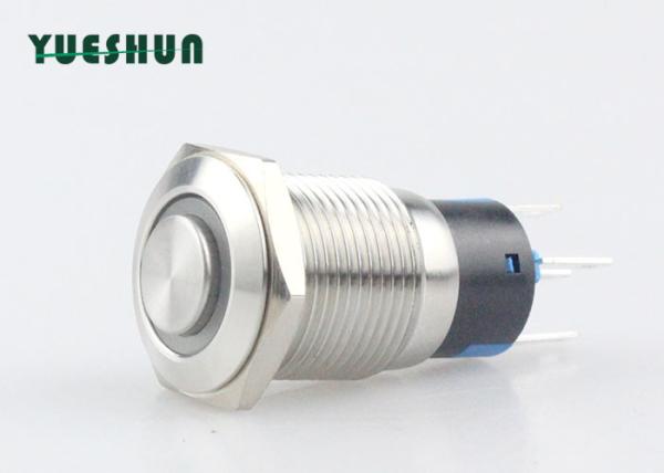 Cheap Self Locking Metal LED Push Button Switch Durable Normal Open Normal Chosed for sale