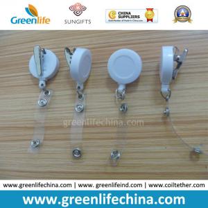 China Blank White Standard Hot Plastic Custom Badge Reel Holder Retractors on sale