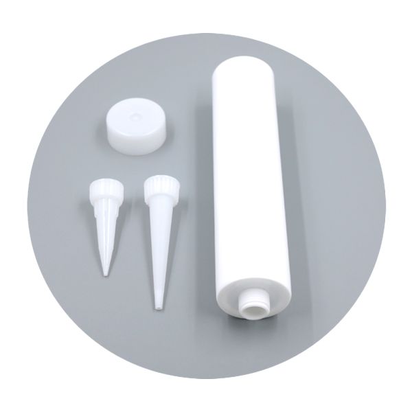 310ml HDPE Empty Silicone Sealant Large Diameter Plastic Cartridge with External Thread