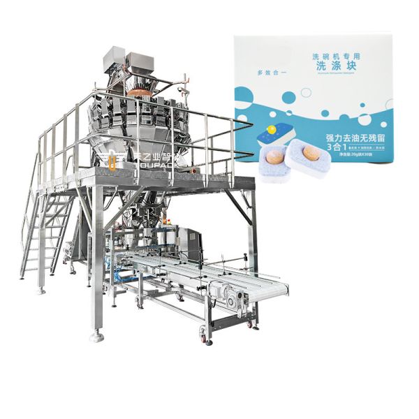 Automatic Food Tray Wrapping Packing Machine Household Products Packing Machine Detergents Tray Packing Machine