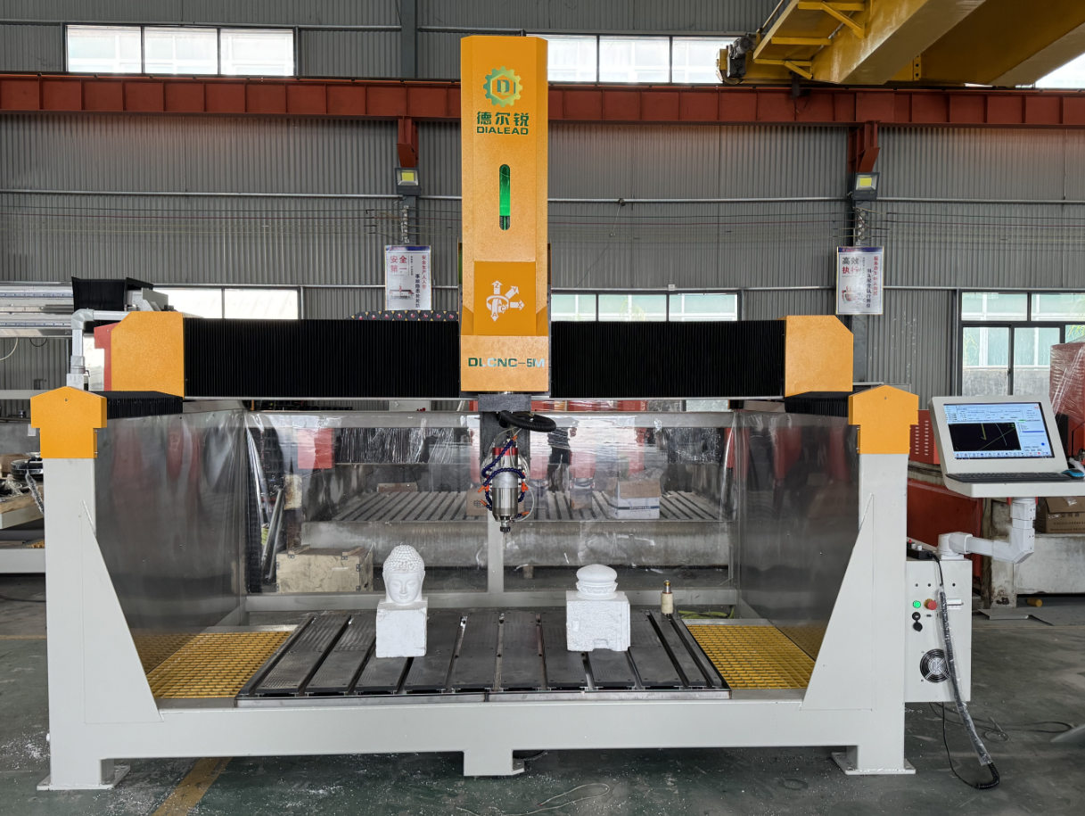 5-Axis CNC Router for Stone Carving – Custom 3D Stone Sculptures