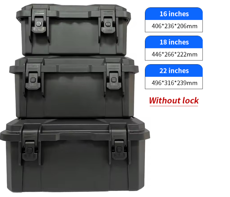 Weather Resistance Hard Plastic Tool Case Environmental Friendly Recyclable