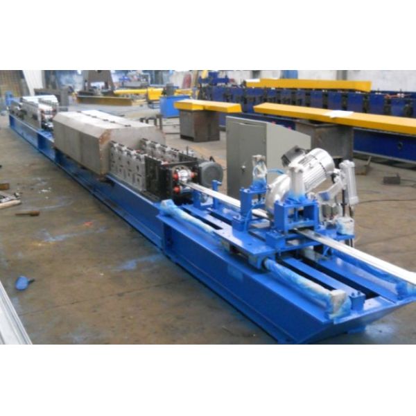 Metal Galvanized Steel PU Shutter Door Roll Forming Machine / Door Frame Roll Forming Machine
