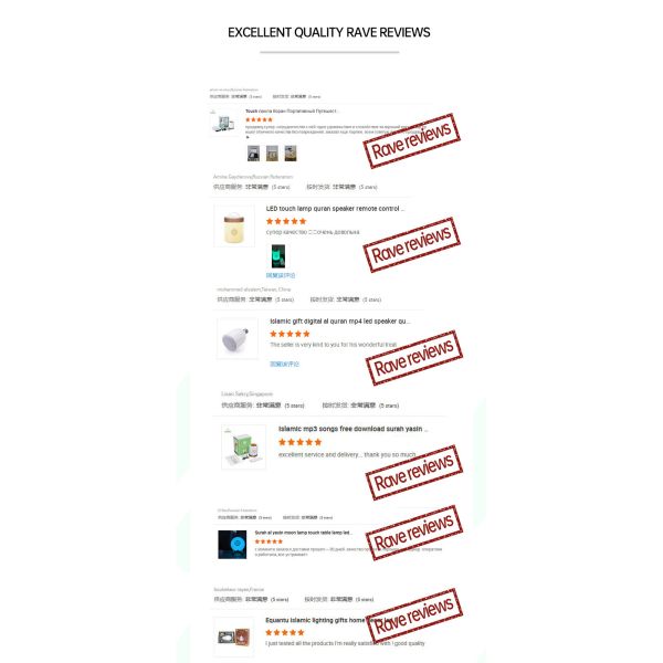 Night Lamp FCC 2000mAh 4.5w Al Quran Mp3 Player