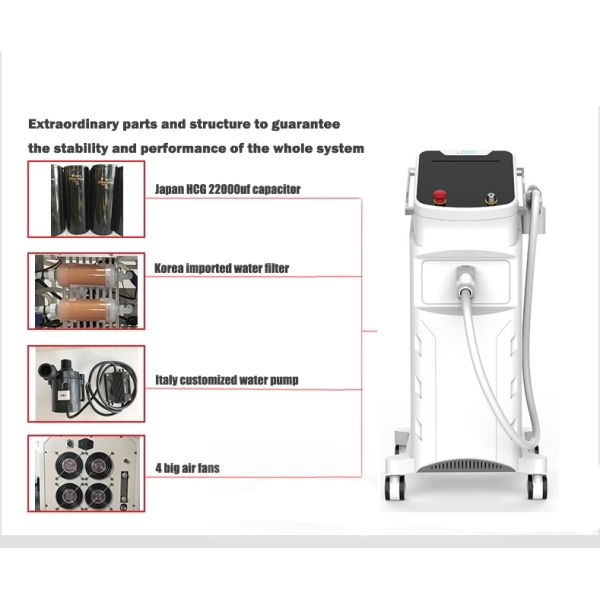 Vertical E Light Ipl Machine With 10.4 Inch True Color LCD Touchable Screen