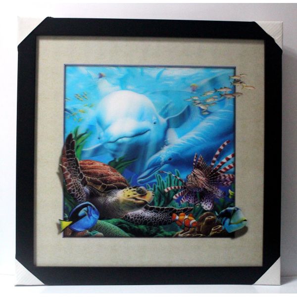 40 X 40cm 3D Lenticular Flip Picture Wholesale /Custom Lenticular Printing 3D Poster 3D Lenticular Photo with Animal
