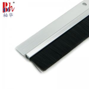 China 1000mm Aluminium Door Bottom Brush Strip Silver Door Sweep on sale