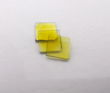 Lab Grown Synthetic Yellow Diamond Hpht Mono Diamond Plates 3*3*0.3mm