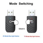 TV PC Wireless USB Bluetooth Adapter 5.0 with 3 in 1 Audio Receiver Transmitter