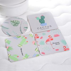 Best Absorbent Paper Promotional Drink Coasters / Custom Round Coasters For Drinks wholesale