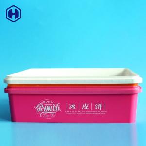 China 87oz IML Box Moon Cake Plastic PP Food Container Airtight Square Cover Packaging on sale