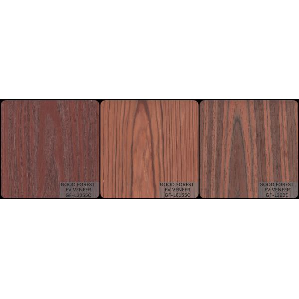 Engineered Wood Veneer Red Santos Rose Wood 2850mm length Size For door and cabinet face SZ-L220C/595C/3305C/6155C/5965C