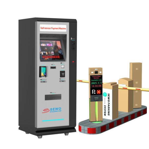 Cheap Optional Banknote Collection Module Multi-Level Parking Payment Kiosk Machine with ANPR Ultrasonic Sensor Compatibility for sale