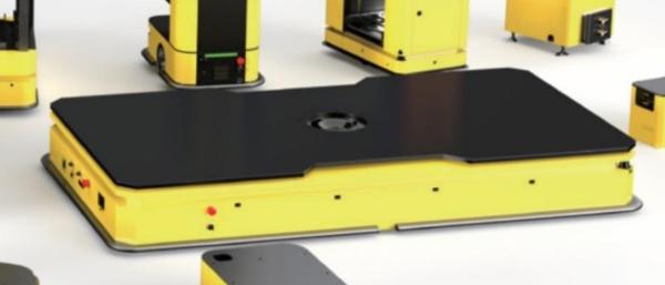 360 Rotating AGV Automated Guided Vehicle For Warehouse System QR Code Visual