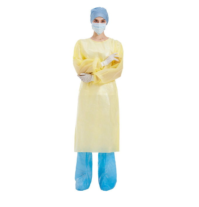 latex free PPE Disposable Isolation Gown For Safety Protection