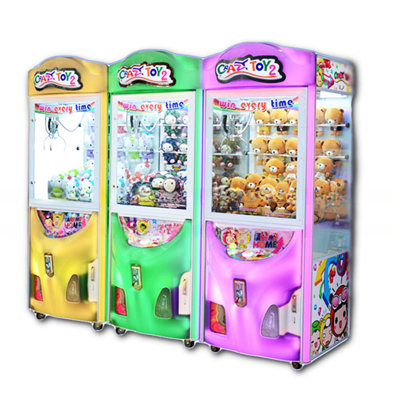 Earn money claw stuffed toys 1 player coin operated doll toy crane game machine for shopping mall
