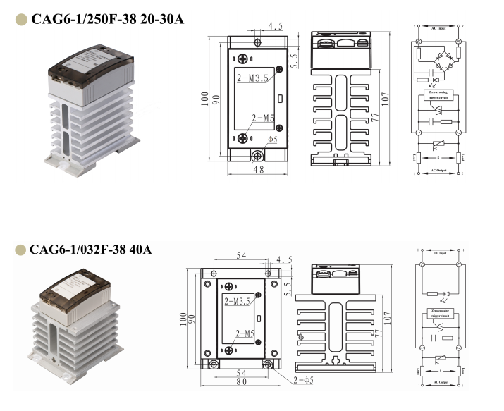 NNC CAG6 Series Solid State Relay with Heat Sink Superior Performance for Industrial Applications