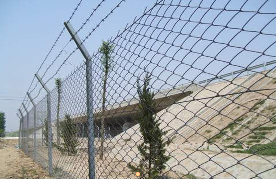 Alibaba china cheap galvanized chain link fence for sale ( diamond wire mesh)