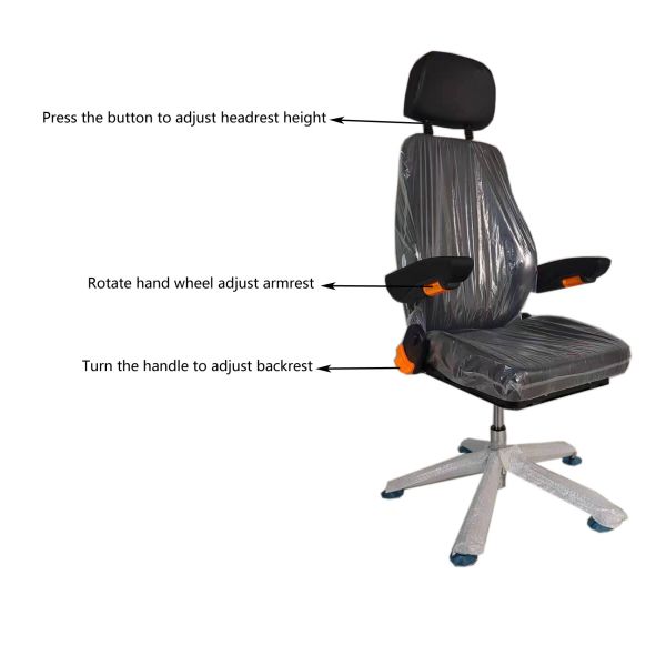 Simple Type Seat 360 Rotation Office Chair With Height Adjustment