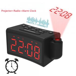 Best 180 Degree Rotating Alarm Clock FM Radio With Creative Curved Surface wholesale
