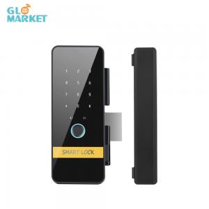 Best Glomarket Smart Tuya Glass Door Lock Fingerprint Password Remote Unlock Virtual Password Anti-Peep Function 3D Face Lock wholesale