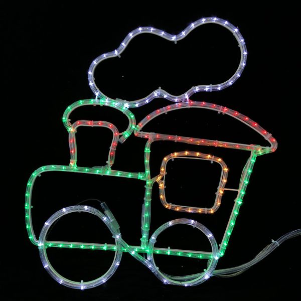 Dynamic flash running train LED rope light motif light IP55 OEM/ODM acceptable Christmas decoration mini size outdoor
