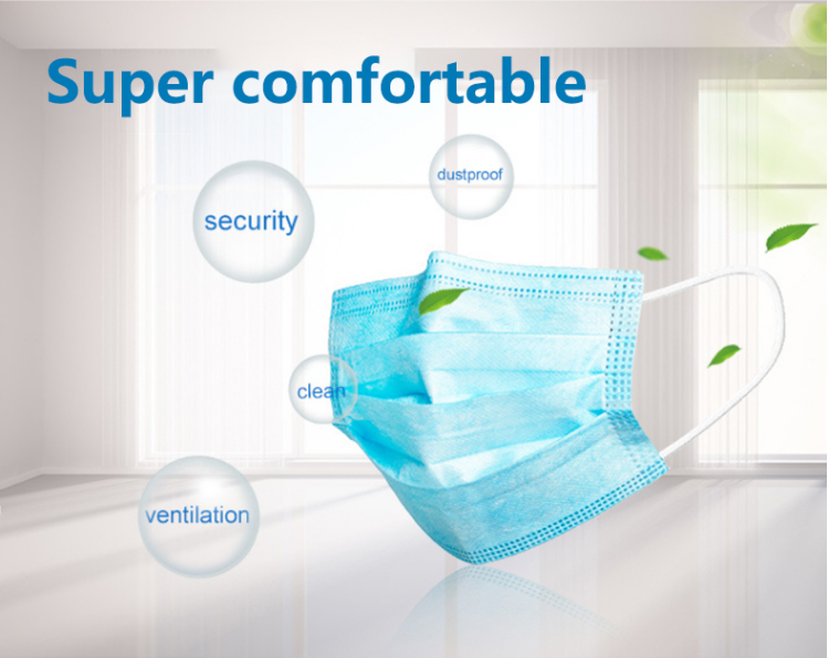 Pediatric Disposable Face Mask 14.5x9cm For Kids