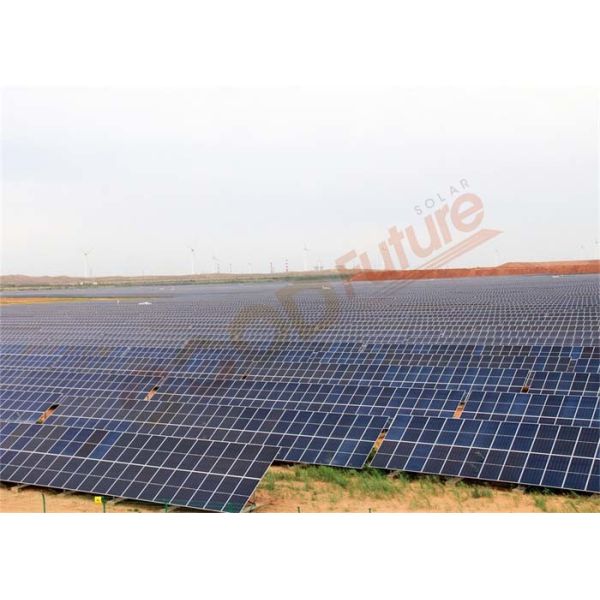 Pre Galvanized One Axis 1500V Slew Drive Solar Tracker Powered By PV Strings