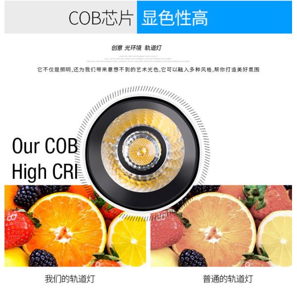 12w 18w 20/30/40w Decorative Track Lighting , Ceiling Track Lighting Clothing Store Hall