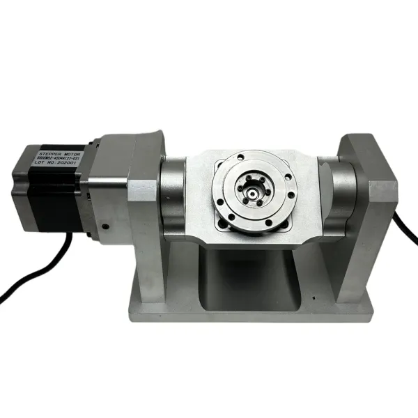 CNC Rotary 4th A Axis C Axis Dividing Index Head Harmonic Gearbox With Chuck