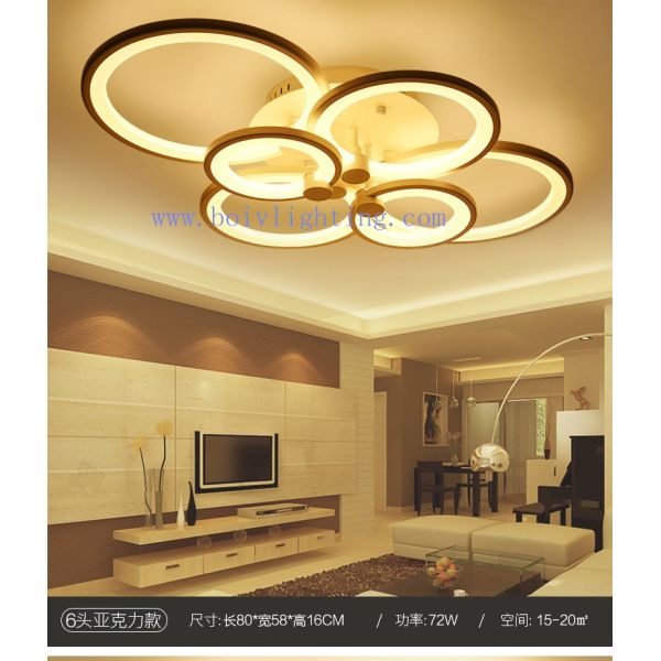 Certificate LED Flower Ceiling Lamp Modern Ceiling Light Made in China for Hotel or Home