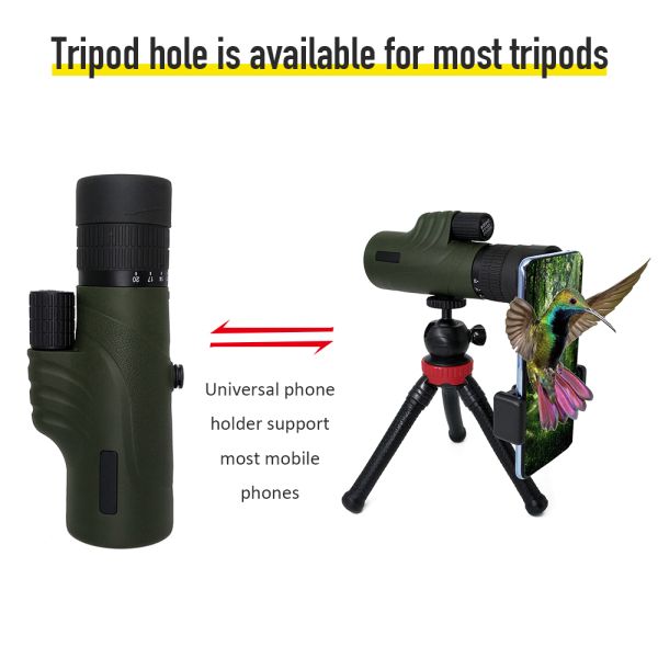 Long View Super Zoom Monocular Telescope 8-20x42mm Professional For Tourism