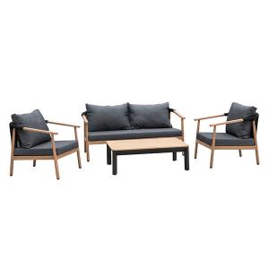 D680mm H670mm Sofa 4 Piece Rattan Outdoor Furniture Set