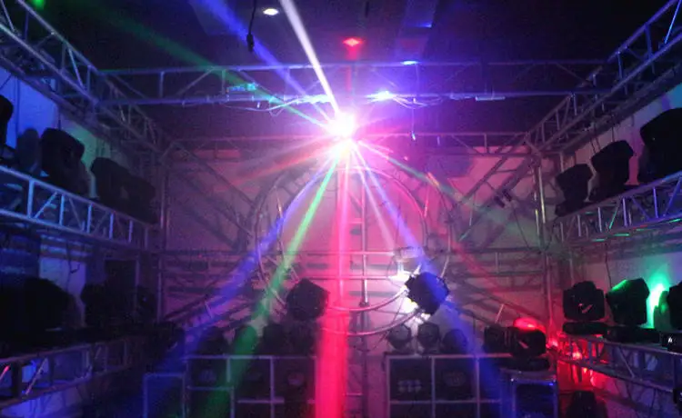 IP33 Rated Multi Laser Light Mini 3W RGB For Outdoors Full Color Animation Disco